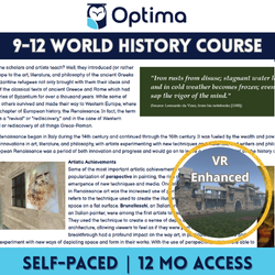 OptimaED Self-Paced Grades 9-12 World History